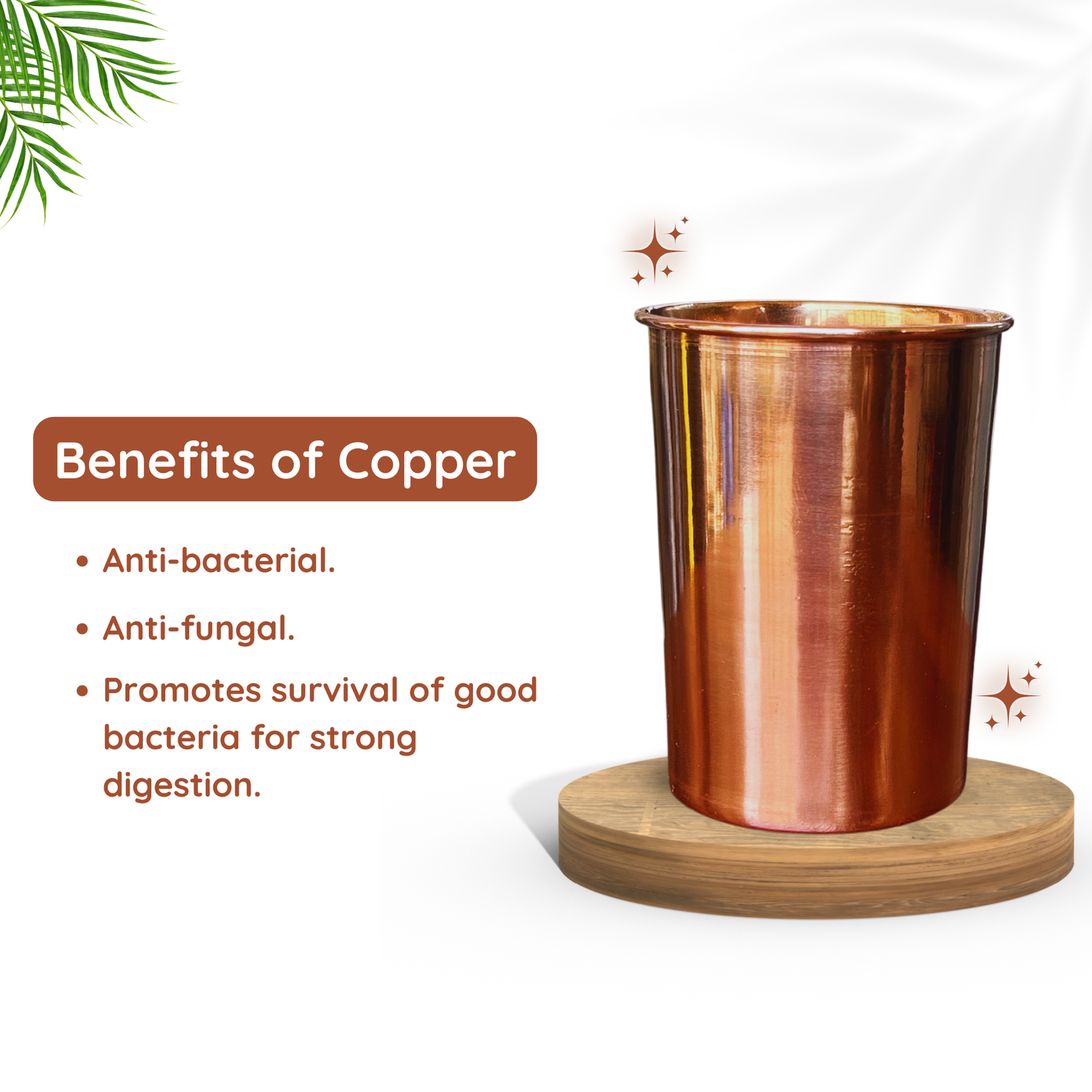 Copper Mouthwash Cup | 275 ml capacity