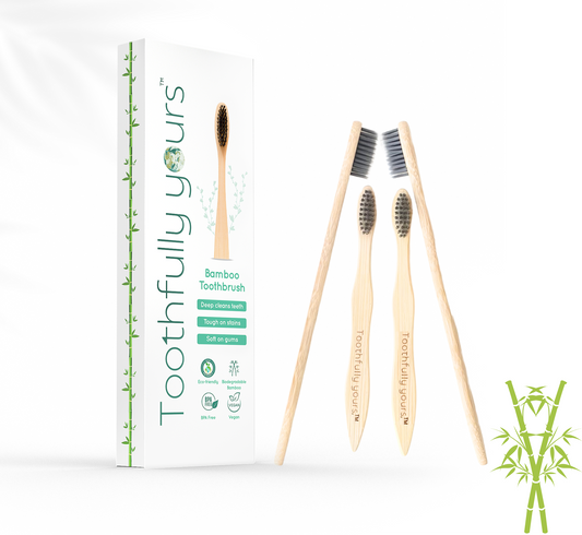 toothfully yours bamboo brushes  kit packaging