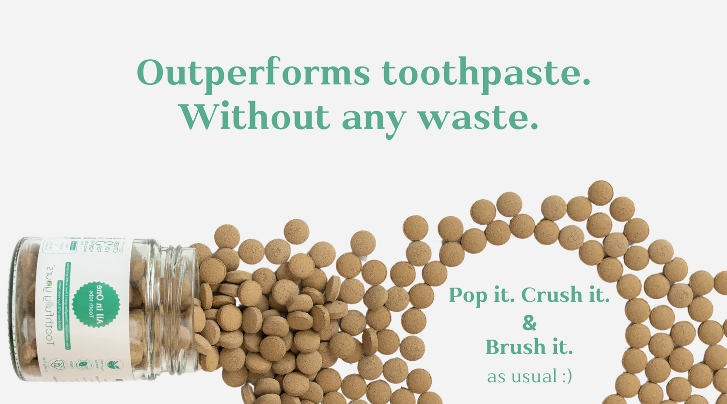 toothfully yours tooth tabs eco friendly packaging with how to use steps