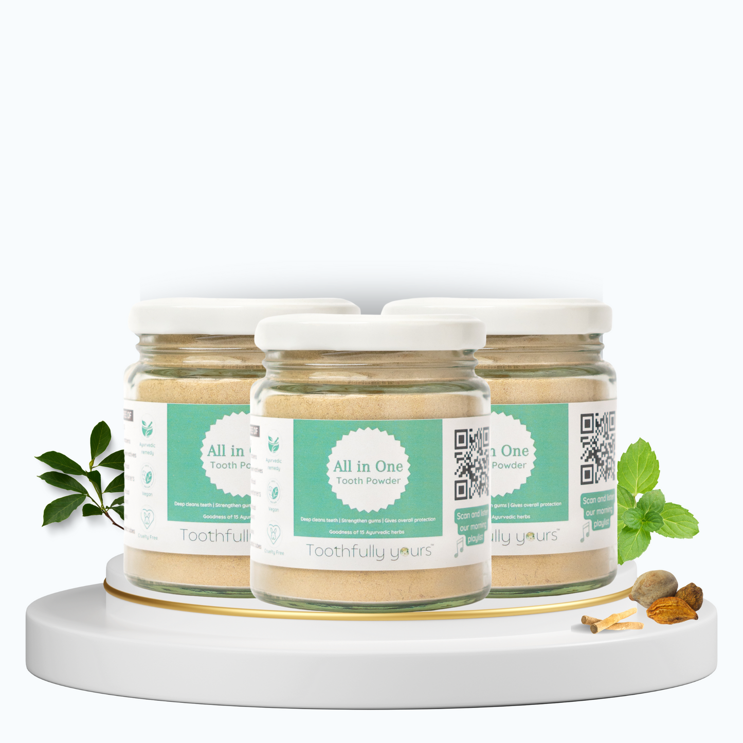 All in One Tooth Powder | Minty fresh | All natural | 125 gm