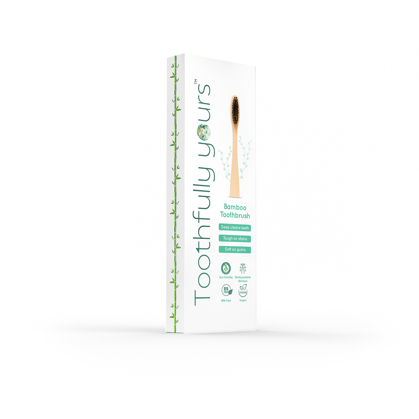 toothfully yours bamboo brushes packaging