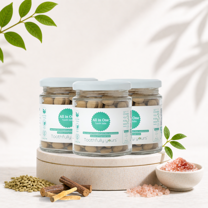 All in One Toothpaste Tabs | Minty fresh | All natural |180 tabs
