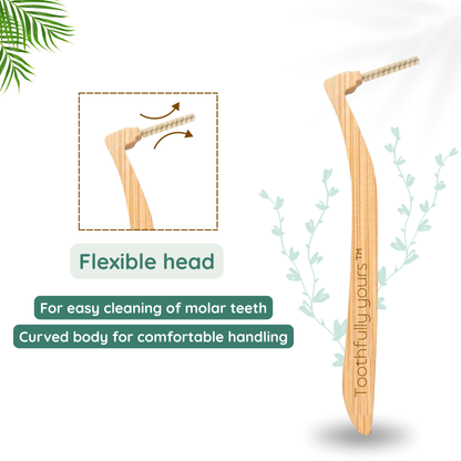 Angular Interdental Brush | Made with 100% Bamboo