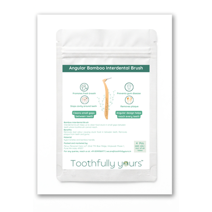 Angular Interdental Brush | Made with 100% Bamboo