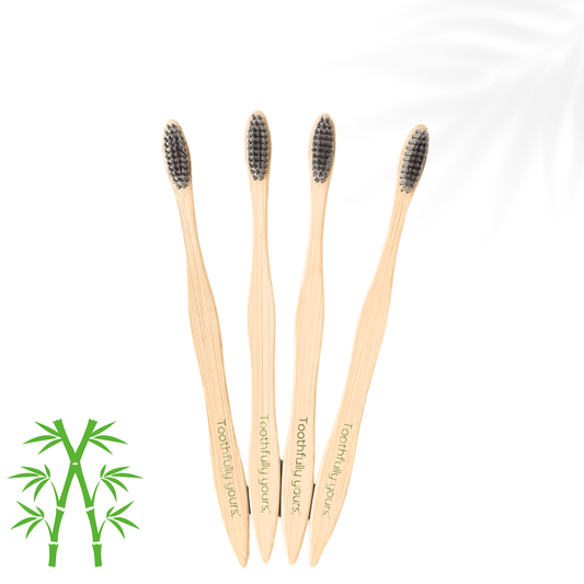 Bamboo Toothbrush - Pack of 4 Adult