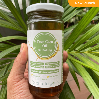 True Care Oil - Oil Pulling | 200 ml | 14 Ayurvedic Herbs