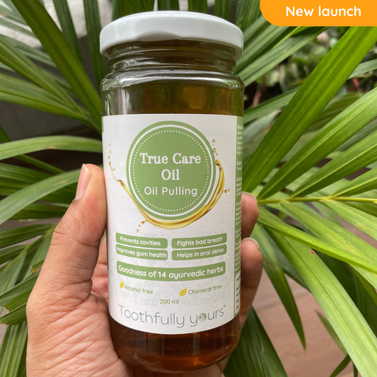 True Care Oil - Oil Pulling | 200 ml | 14 Ayurvedic Herbs