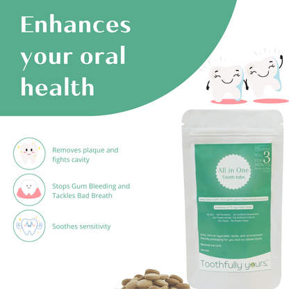 toothfully yours all in one tooth tabs refill pack for better oral care