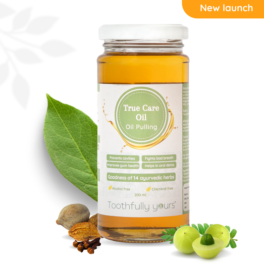 True Care Oil - Oil Pulling | 200 ml | 14 Ayurvedic Herbs