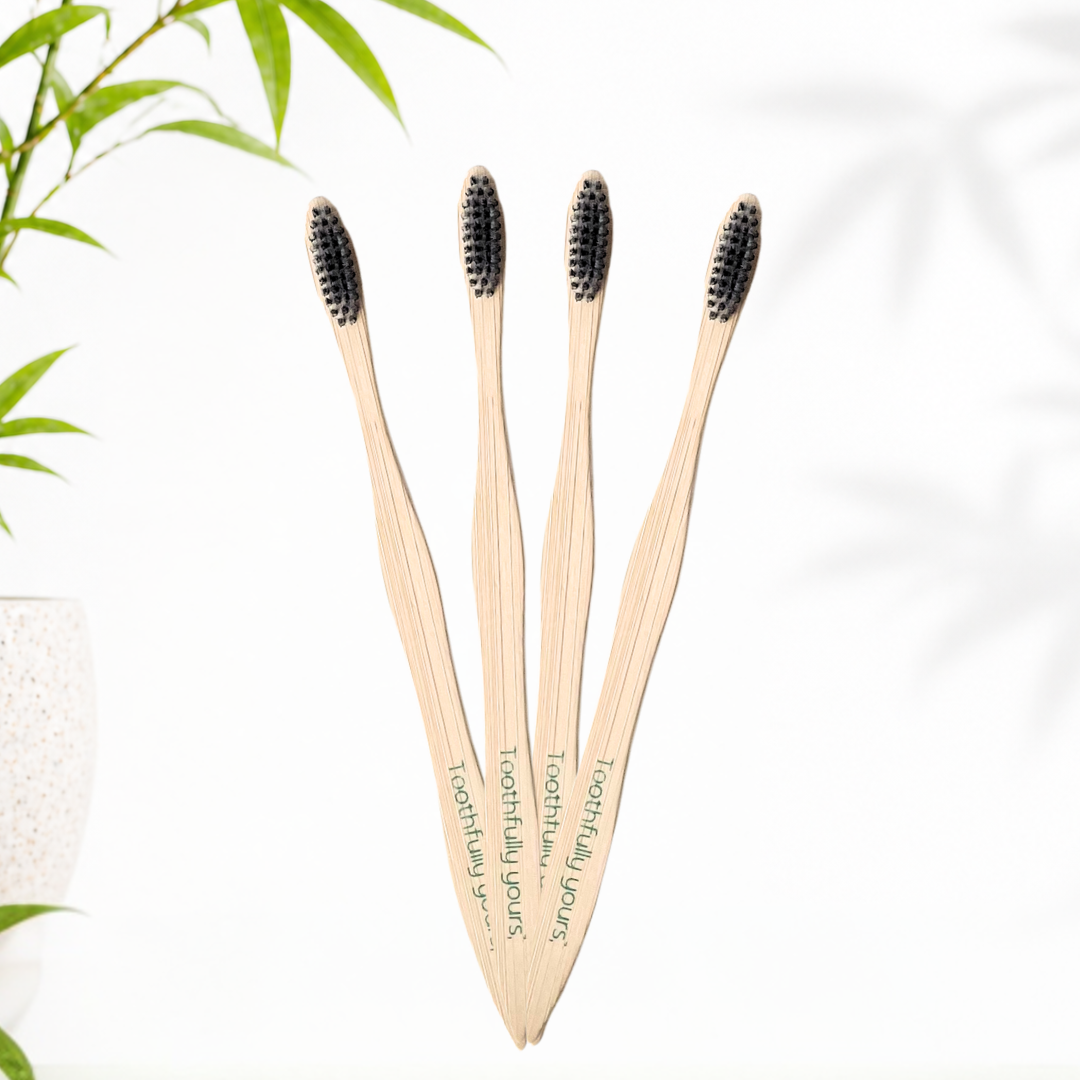Bamboo Toothbrush - Pack of 4 Adult