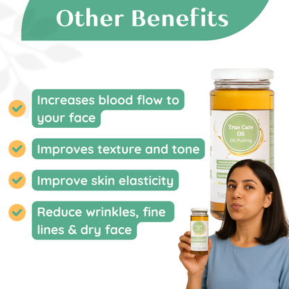 True Care Oil - Oil Pulling | 200 ml | 14 Ayurvedic Herbs