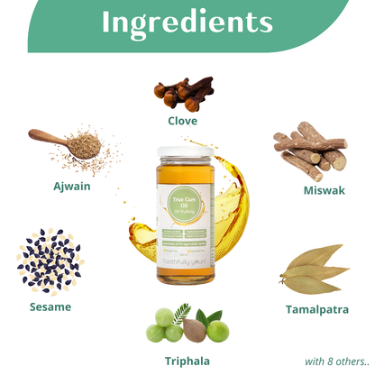 True Care Oil - Oil Pulling | 200 ml | 14 Ayurvedic Herbs