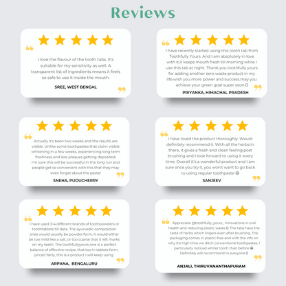 customers reviews on toothfully yours tooth tabs