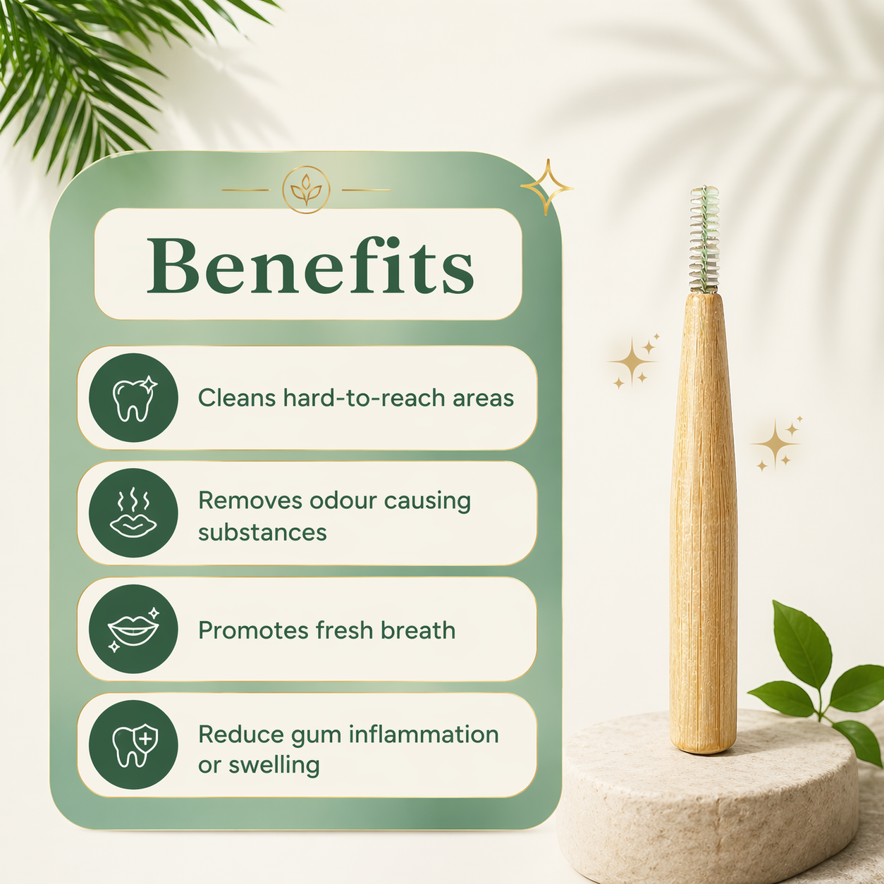 Bamboo Interdental Brush | For small gaps between teeth