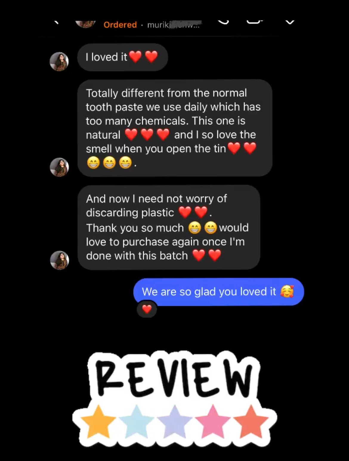 customer reviews screenshot 