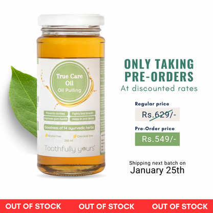 Oil pulling oil | Best oil for oil pulling with 14 ayurvedic herbs | Oil swishing for teeth | 200ml