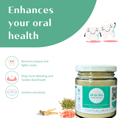 benefits of tooth fully yours all in one tooth powder 