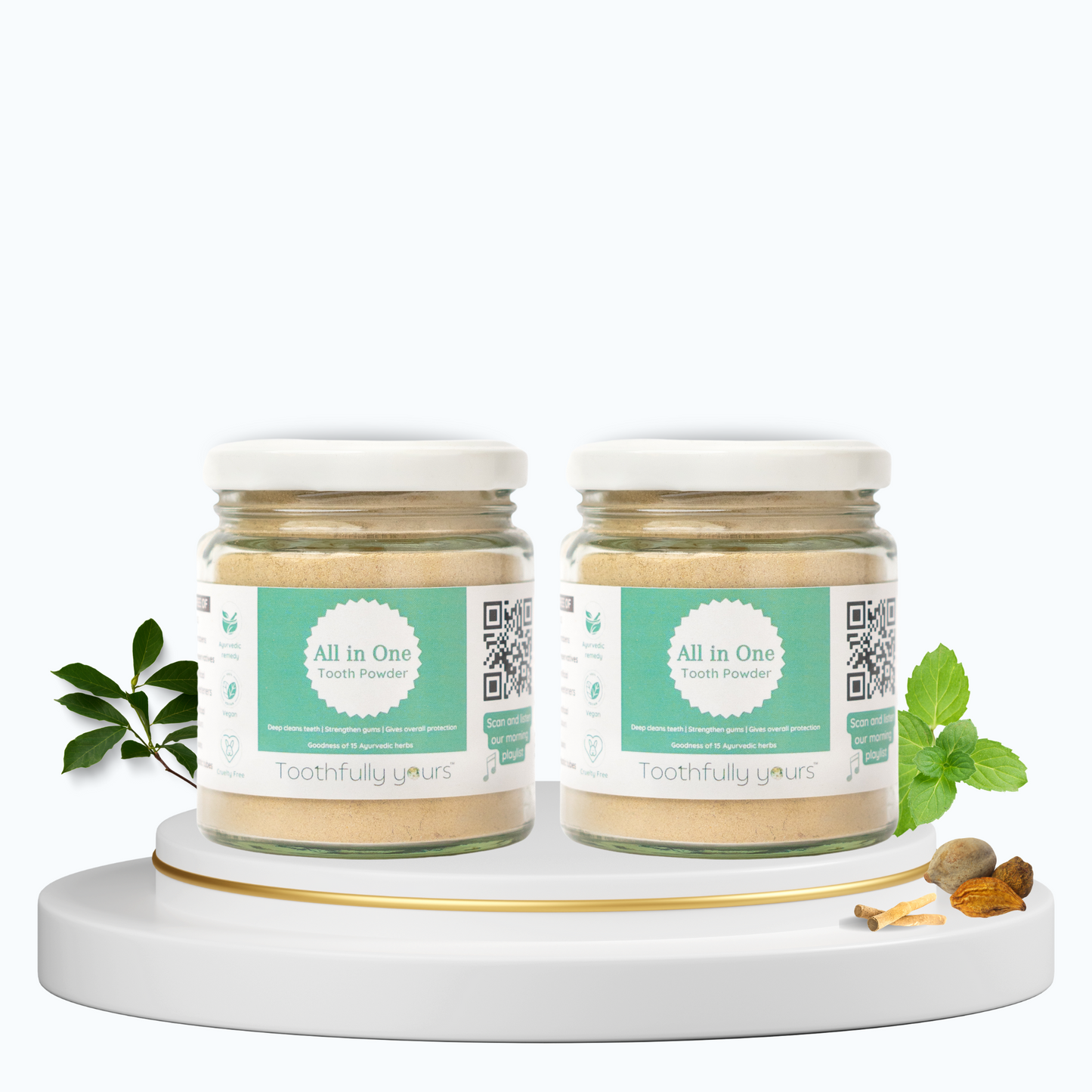 All in One Tooth Powder | Minty fresh | All natural | 125 gm