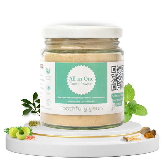 All in One Tooth Powder | Minty fresh | All natural | 125 gm