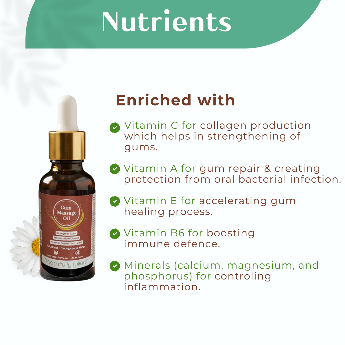Gum Massage Oil | Best Remedy for Gum Bleeding and Gum Swelling | 10 Ayurvedic Herbs | 30ml + 2 Bamboo Toothbrush Free