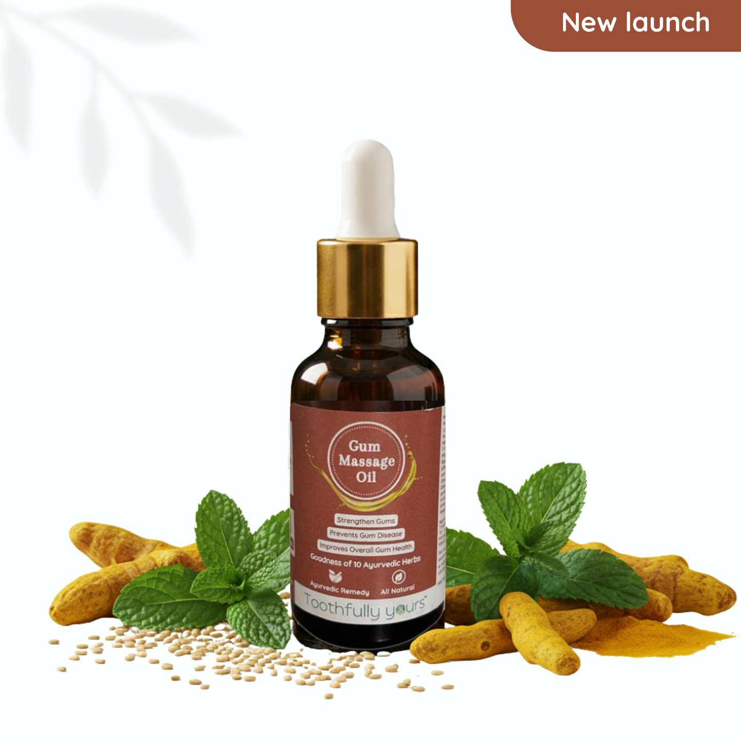 Gum Massage Oil | Best Remedy for Gum Bleeding and Gum Swelling | 10 Ayurvedic Herbs | 30ml